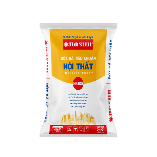 Bột bả tiêu chuẩn nội thất NASUN INTERIOR PUTTY NK505
